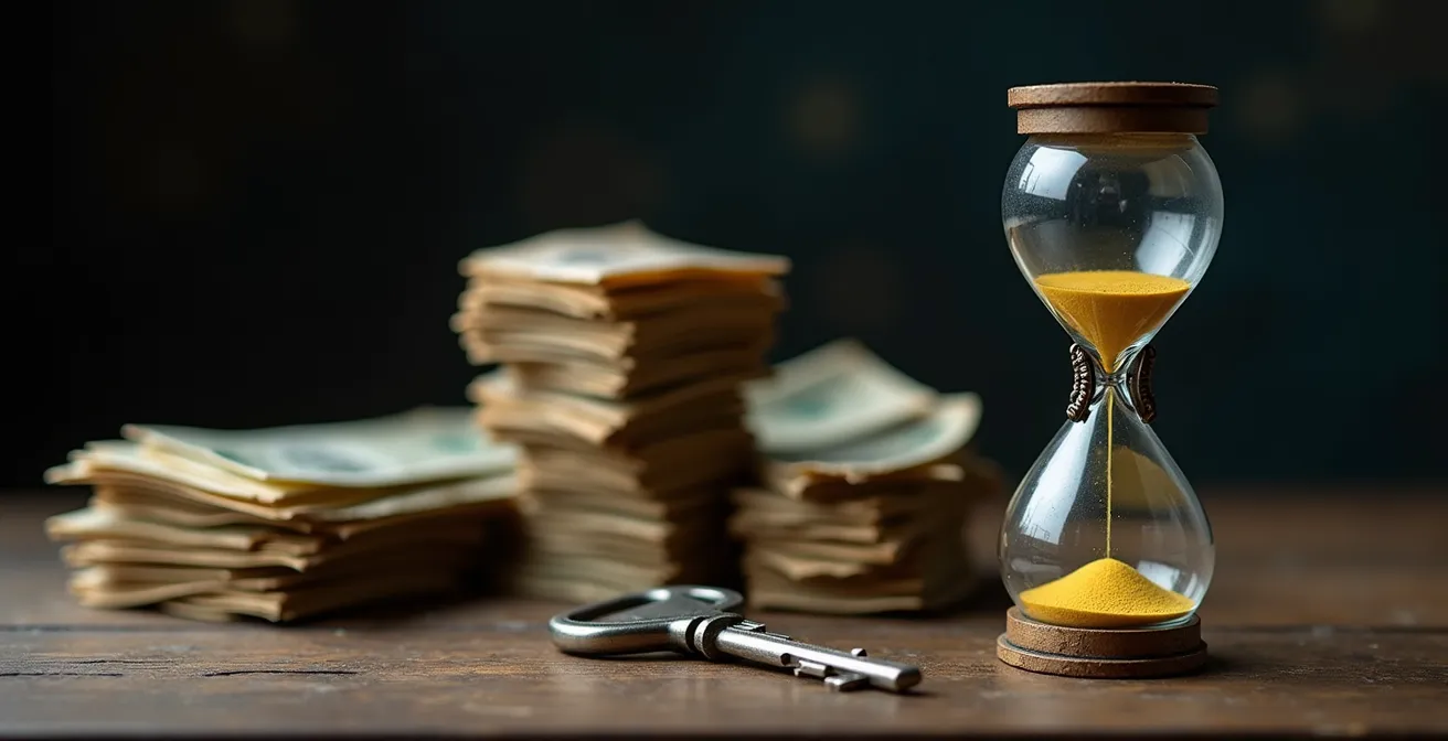 Visual comparison of mortgage debt value erosion over 10 years at different inflation rates