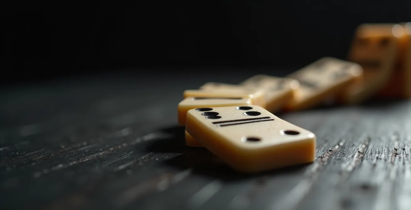 Abstract visualization of portfolio value declining during market downturn with recovery timeline